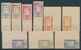 ** 1943 Szír Egység 9 Klf Gumizott, Fogazatlan Próbanyomat értékjelzés Nélkül / 9 Different Mint Never Hinged Imperforat - Andere & Zonder Classificatie