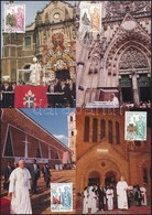 1991 II. János Pál Pápa Látogatása Sor Záróérték Nélkül Mi 1046-1049 5 Db CM-en - Other & Unclassified