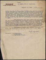 1936-1937 Rózsa Virág és Tájkertészet  Levelei Dr. Légrády Ottó F?szerkeszt?nek Fejléces Papíron, 3 Db, Valamint Légrády - Other & Unclassified