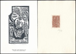 Cca 1970-1990 Vegyes Ex Libris Tétel, 10 Db. Különféle Nyomótechnikákkal, 14x9 Cm és 5x3 Cm Közötti Méretben. - Autres & Non Classés