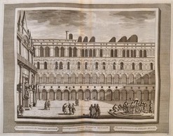 Cca 1715-1750 Domenico Lovisa (1690 K.-1750 K.): Velence: Palazzo Ducale Rézmetszet, Papír, A Szerz? Il Gran Teatro Di V - Prints & Engravings