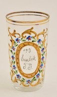 1913 Emlék Pohár, Zománc Festett, Hibátlan, M: 11 Cm - Glas & Kristal