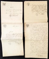 1800 Ausztria, 4 Okmány 1T, 1/2T, 1/6T, 5/6T Szignettákkal / Documents With Signettas - Non Classificati