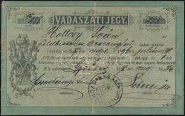 1895 Vadászati Jegy. Vadászjegy - Unclassified