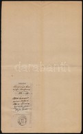 1896 Boldogasszony,  Utalvány Szelvény Okmányon - Unclassified