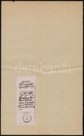 1898 Parndorf, Erd?kezelési Járulék, Utalvány Szelvény Okmányon - Zonder Classificatie