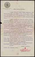 1917 Bp., A Magyar Vöröskereszt Egylet Péter-Pál Napi Gy?jtéssel Kapcsolatos Levele - Zonder Classificatie