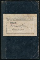 1923 A Romániai Vas-, Fém- és Vegyipari Munkások Szövetsége által Bronzm?ves Számára Kiállított Tagsági Könyv, Sok Tagdí - Unclassified