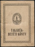 1928 A Nagyk?rösi Népbank Kitöltött Takarékbetéti Könyve - Unclassified