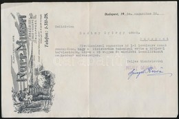 1940 Ruff MIksa Faszném Telepe Díszes Fejléces Levél, 15,5x23,5 Cm - Unclassified