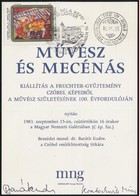 Czóbel Kiállítás Emléklapja Kratochwill Mimi M?vészettörténész és Baráth Endre Saját Kez? Aláírásával - Other & Unclassified