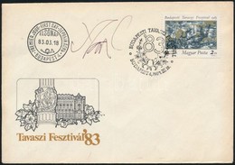 1983 Tavaszi Fesztivál FDC Szász Endre Grafikus, A Bélyeg Tervez?jének Aláírásával - Altri & Non Classificati