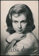 Lorella De Luca (1940-2014) Olasz Színészn? Aláírt Fotója / Autograph Signature Of Lorella De Luca Italian Actress - Other & Unclassified