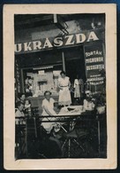 1949 Csillaghegy, Cukrászda, Fotó, 9×6 Cm - Autres & Non Classés