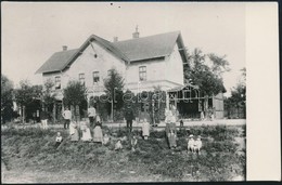 Cca 1910 Boldogasszony (Frauenkirchen) Vasútállomás, Fa Pavilonnal, Kés?bbi El?hívás, 9×13,5 Cm - Other & Unclassified