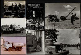 Teherautók Vegyes Tétele, Különféle Korokban Készült, 13 Db Vintage Fotó, 6x9 Cm és 13x18 Cm Között - Other & Unclassified