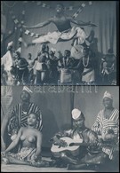 Cca 1960 Két Fotó Afrikai El?adásokról Akt Hölgyekkel / 2 African Presentation With Ethnic Nudes. 18x12 Cm - Other & Unclassified