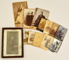 Cca 1900-193 Portrék, életképek, 13 Db Fotó, Köztük Keményhátúak Is, Különböz? Méretben - Other & Unclassified