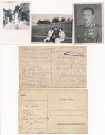 Cca 1915-1940 Vegyes Militária Tétel: Tábori Lap, Fotók, összesen 5 Db - Altri & Non Classificati