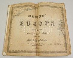 General-Karte Von Europa In 25 Blaettern Von Joseph Scheda. Wien, 1872. Artaria. 5+19 L. (18. Lap Hiányzik) Egy Két Lap  - Autres & Non Classés