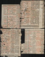 1689 Kalendáriumból Kivágott Lapok, Lap Részletek 11 Db, Sérült állapotban Kb 16x19 Cm - Unclassified