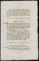 1822 Körözött Személyek Személyleírásai, Magyar, Német és Latin Nyelven, 4 P - Non Classés