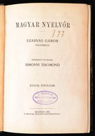 1909 Magyar Nyelv?r. XXXVIII. évfolyam. Szarvas Gábor Folyóirata. Szerk.: Simonyi Zsigmond. Bp.,1909, Magyar Nyelv?r. 2+ - Unclassified