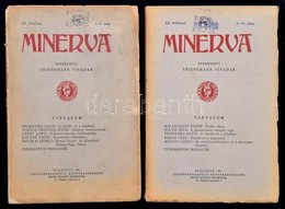 1933 Minerva. XII. évf. 1-5,6-10 Számok. Szerk.: Thienemann Tivadar. Bp., 1933, Eggenberger-féle Könyvkereskedés. Kiadói - Non Classificati