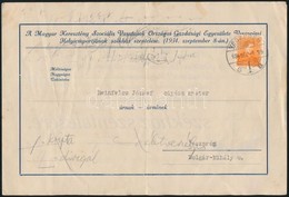 1934 Meghívó A Magyar Keresztény Szociális Vasutasok Orsz. Gazd. Egyesületének Veszprémi Székházának Avatására - Unclassified