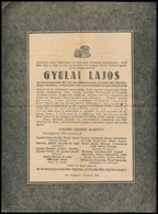 1960 Gyulai Lajos (1910-1960) Az Aranyosgyéresi Ref. Egyház Lelkipásztorának, A Tordai Ref. Egyházmegye Esperesének, A K - Non Classés