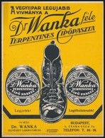 Cca 1920 Dr. Wanka Féle Cip?paszta Karton Kisplakát Szép állapotban. 19x24 Cm - Autres & Non Classés