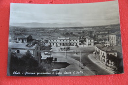 Chieti La Stazione Bahnhof Gare Station + Stazione Pompe Benzina 2959 - Otros & Sin Clasificación