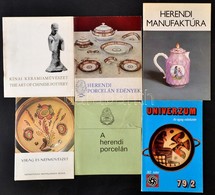 Cca 1967-1979 Vegyes M?vészeti Katalógus Tétel, 6 Db, 
A Herendi Porcelán, Molnár László: Herendi Porcelán Edények, Siko - Zonder Classificatie