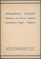 1936 Antiquitäten-Gemälde. Aubusson- Und Perser-Teppiche. Schiedmeyer-Flügel, Frigidaire.Szerk.: Dr. Ernst Mandelbaum-Pe - Zonder Classificatie