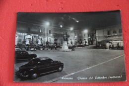 Sulmona L' Aquila Piazza XX Settembre Di Notte 1962 - Sonstige & Ohne Zuordnung