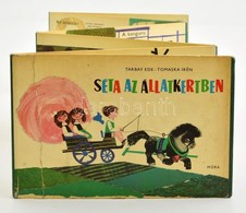 Tarbay Ede-Tomaska Irén: Séta Az állatkertben. Bp.,1963, Móra. 2. Kiadás. Kiadói Kartonált Leporello-kötés, Kopott Borít - Non Classés