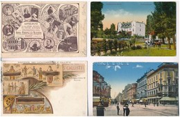 ** * 10 Db RÉGI Képeslap, Sok Balatoni Város Egy Litho Lappal / 10 Pre-1945 Postcards, Many Hungarian Towns Around The L - Unclassified