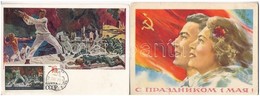 ** * 21 Db MODERN Szovjet Propagandalap / 21 Modern Soviet Propaganda Postcards - Unclassified