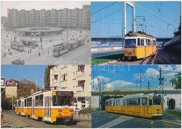 ** 20 Db MODERN Magyar BKV Villamos / 20 Modern Motive Postcards; Hungarian Trams From Budapest - Non Classés