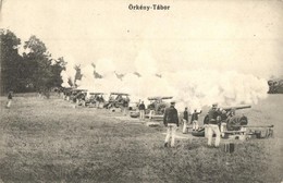 T2/T3 1914 Örkény-Tábor, ágyúk Lövés Közben (EK) - Unclassified