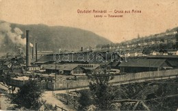 * T2/T3 Anina, Stájerlakanina, Steierdorf; Vasgyári Látkép, Bánya Telep. W. L. 1187. Hollschütz Kiadása / Iron Works, Mi - Unclassified