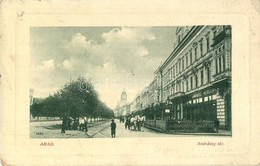 T3 Arad, Andrássy Tér, Hungária Kávéház. W. L. Bp. 220. Mandl Ignác Kiadása / Square, Café (EK) - Non Classificati