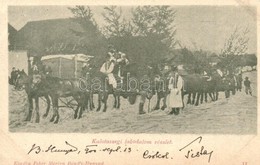 T2/T3 1900 Bánffyhunyad, Huedin; Kalotaszegi Lakodalom Részlete, Tömeg, Erdélyi Folklór, ünnepség. Kiadja Fehér Márton / - Unclassified