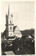 T2 1940 Beszterce, Bistritz, Bistrita; Evangélikus Templom / Church, Photo 'Beszterce Visszatért' So. Stpl. - Unclassified