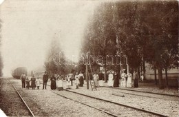 * Cséffa, Cefa; Vasútállomás, Létra, Vagon / Railway Station, Ladder, Wagon. Photo (EM) - Unclassified