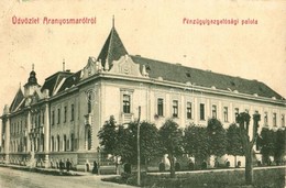 T2/T3 1911 Aranyosmarót, Zlaté Moravce; Pénzügyigazgatósági Palota. Kiadja Eisenberg Károly 368. / Palace Of The Financi - Unclassified