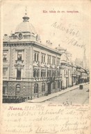 T2/T3 1900 Kassa, Kosice; Kir. ítél?tábla, Evangélikus Templom. Nyulászi Béla Kiadása 12. Sz. / High Court, Lutheran Chu - Unclassified