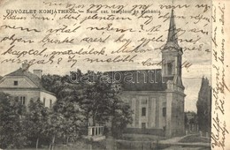 T2/T3 1907 Komját, Komjatice; Római Katolikus Templom és Plébánia. K?vári S. Fényképész / Church And Parish  (EK) - Unclassified