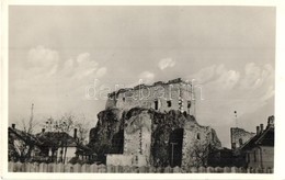 T2 Léva, Levice; Várrom / Castle Ruins. '1938 Léva Visszatért' So. Stpl - Non Classés