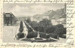 T2 1900 Pozsony, Pressburg, Bratislava; Séta-tér / Promenade - Unclassified